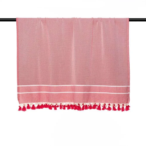 Febronie Plaid 160x250 Rouge 6 Febronie Plaid 160x250 Rouge â Image 4