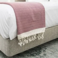 Febronie Plaid 160x250 Rouge / écru