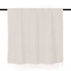 Febronie Plaid 160x250 Taupe Clair -Maisons Du Monde Boutique plaid 160x250 taupe clair 9