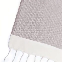 Febronie Plaid 160x250 Taupe / écru -Maisons Du Monde Boutique plaid 160x250 taupe ecru 2