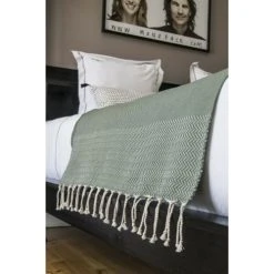 Febronie Plaid 160x250 Vert Kaki