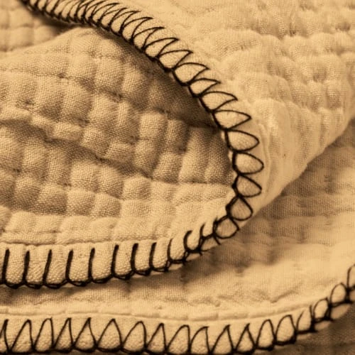 Madura Plaid 170x260 Cm Jaune Maïs Et Feston Noir 6 Madura Plaid 170x260 Cm Jaune Maïs Et Feston Noir – Image 4