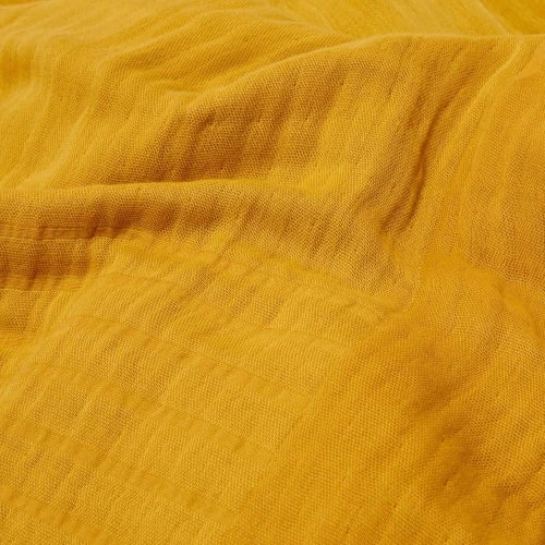 Madura Plaid 180x280 Cm Ocre En Coton Recyclé,Coton 6 Madura Plaid 180x280 Cm Ocre En Coton Recyclé,Coton – Image 4