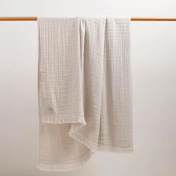 Madura Plaid 180x280 Cm Ocre En Coton Recyclé,Coton 7 Madura Plaid 180x280 Cm Ocre En Coton Recyclé,Coton – Image 5