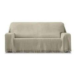 Eysa Plaid 2 Places Beige 180 Cm (Mesures Comptant Les Franges) -Maisons Du Monde Boutique plaid 2 places taupe 180 cm mesures comptant les franges eysa