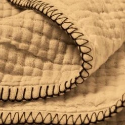 Madura Plaid 240x260 Cm Jaune Maïs Et Feston Noir 11 Madura Plaid 240x260 Cm Jaune Maïs Et Feston Noir -Maisons Du Monde Boutique plaid 240x260 cm jaune mais et feston noir 3