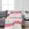 Sensei Maison Plaid à Franges Chaud Framboise 130x170 Cm