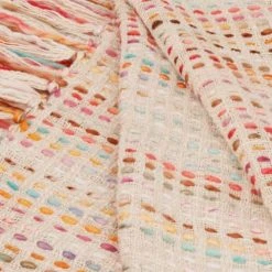 Maisons Du Monde Plaid à Franges Multicolore 130x170 -Maisons Du Monde Boutique plaid a franges multicolore 130x170 1000 14 1 230585 3