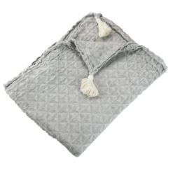 Garnier-Thiebaut Plaid Beige 155X130 12 Garnier-Thiebaut Plaid Beige 155X130 -Maisons Du Monde Boutique plaid beige 155x130 delta naturel 2