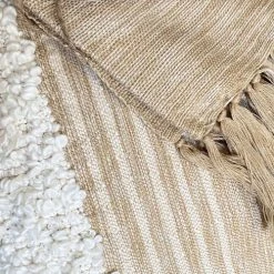 Malagoon Plaid Blanc Cassé 125x150 10 Malagoon Plaid Blanc Cassé 125x150 -Maisons Du Monde Boutique plaid blanc casse 125x150 3