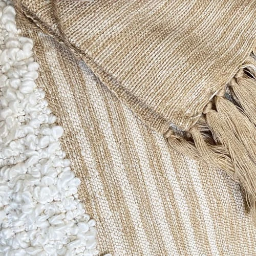 Malagoon Plaid Blanc Cassé 125x150 5 Malagoon Plaid Blanc Cassé 125x150 – Image 3