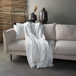 Dutch Decor Plaid Blanc Fleece 200x220 Cm Uni -Maisons Du Monde Boutique plaid blanc fleece 200x220 cm uni 2