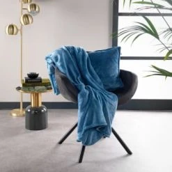 Dutch Decor Plaid Vert Fleece 150x200 Cm Uni -Maisons Du Monde Boutique plaid bleu fleece 150x200 cm uni billy 2