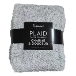Sensei Maison Plaid Chaud Gris Perle 130x170 Cm -Maisons Du Monde Boutique plaid chaud gris perle 130x170 cm 4