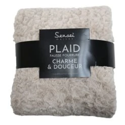 Sensei Maison Plaid Chaud Sable 130x170 Cm -Maisons Du Monde Boutique plaid chaud sable 130x170 cm 4