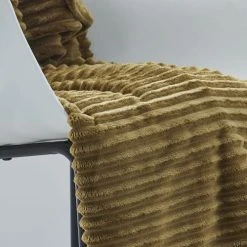 TODAY Plaid Cotelé Uni En Polyester Bronze 150X200 Cm 10 TODAY Plaid Cotelé Uni En Polyester Bronze 150X200 Cm -Maisons Du Monde Boutique plaid cotele uni en polyester bronze 150x200 cm 2