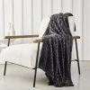 TODAY Plaid Cotelé Uni En Polyester Gris Anthracite 150X200 Cm -Maisons Du Monde Boutique plaid cotele uni en polyester gris anthracite 150x200 cm