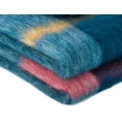 Brun De Vian-Tiran Plaid Doux Vaporeux En Laine Bleu Nuit 140x180 Cm -Maisons Du Monde Boutique plaid doux vaporeux en laine bleu nuit 140x180 cm 3