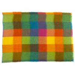 Brun De Vian-Tiran Plaid Doux Vaporeux En Laine Multicolore 140x180 Cm -Maisons Du Monde Boutique plaid doux vaporeux en laine multicolore 140x180 cm 2