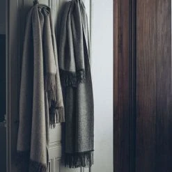 Alexandre Turpault Plaid En Baby Alpaga Gris 130x200