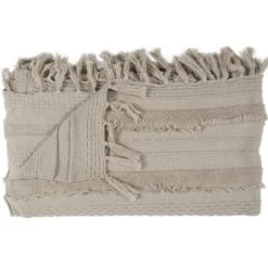 Lorena Canals Plaid En Coton Beige 125x150 -Maisons Du Monde Boutique plaid en coton beige 125x150 2