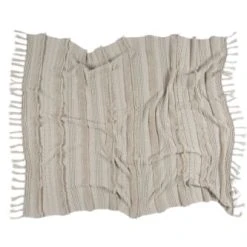 Lorena Canals Plaid En Coton Beige 125x150 -Maisons Du Monde Boutique plaid en coton beige 125x150 6