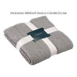 Vivaraise Plaid En Coton Blanc 140 X 200 -Maisons Du Monde Boutique plaid en coton blanc 140 x 200 2