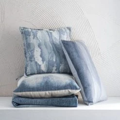 Maisons Du Monde Plaid En Coton Imprimé Bleu 130x170 -Maisons Du Monde Boutique plaid en coton imprime bleu 130x170 1000 2 25 230896 4