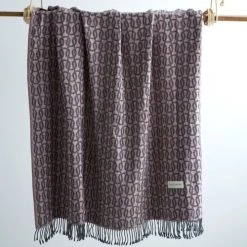 Guy Laroche Plaid En Coton Rose 130x170