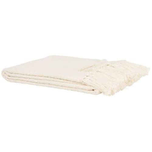 Maisons Du Monde Plaid En Coton Tissé écru à Franges 130x170 3 Maisons Du Monde Plaid En Coton Tissé écru à Franges 130x170