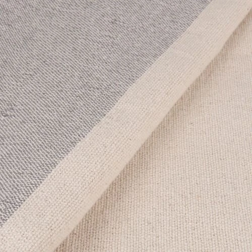 Maisons Du Monde Plaid En Coton Tissé écru Et Gris 160x210 5 Maisons Du Monde Plaid En Coton Tissé écru Et Gris 160x210 – Image 3