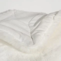 Maisons Du Monde Plaid En Fausse Fourrure Blanc 150 X 180 Cm SNOWDOWN -Maisons Du Monde Boutique plaid en fausse fourrure blanc 150 x 180 cm snowdown 1000 3 23 147869 3