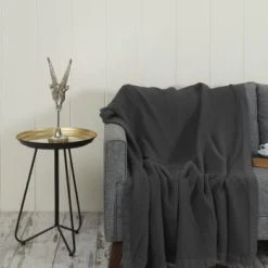 Sensei Maison Plaid En Gaze De Coton Blanc 130x170 Cm 13 Sensei Maison Plaid En Gaze De Coton Blanc 130x170 Cm -Maisons Du Monde Boutique plaid en gaze de coton carbone 130x170 cm loft