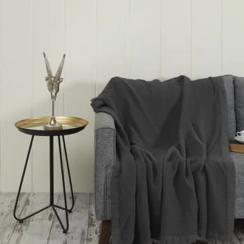 Sensei Maison Plaid En Gaze De Coton Blanc 130x170 Cm 8 Sensei Maison Plaid En Gaze De Coton Blanc 130x170 Cm – Image 6