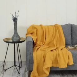 Sensei Maison Plaid En Gaze De Coton Blanc 130x170 Cm 12 Sensei Maison Plaid En Gaze De Coton Blanc 130x170 Cm -Maisons Du Monde Boutique plaid en gaze de coton miel 130x170 cm loft