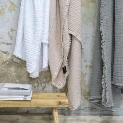 Maison D'été Plaid En Gaze De Coton Nude 130X180 CM