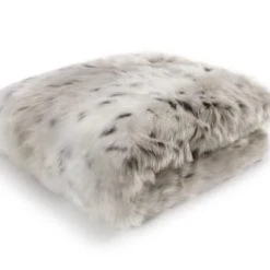 Magma Plaid Fausse Fourrure Lynx Ivoire Doublure Unie 200x150 -Maisons Du Monde Boutique plaid fausse fourrure lynx ivoire doublure unie 200x150 4