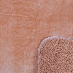 TOILINUX Plaid Flanelle 140x220 Cm Pêche -Maisons Du Monde Boutique plaid flanelle 140x220 cm peche 2