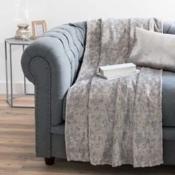 Maisons Du Monde Plaid Gris 150x230 -Maisons Du Monde Boutique plaid gris 150x230 1000 5 35 161862 4