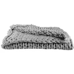 The Home Deco Factory Plaid Grosses Mailles En Acrylique 150x120 Cm Gris -Maisons Du Monde Boutique plaid grosses mailles en acrylique 150x120 cm gris 3