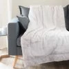 Maisons Du Monde Plaid Imitation Fourrure Grise 150x180