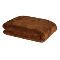 Maisons Du Monde Plaid Imitation Fourrure Marron écureuil 180x150
