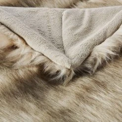 Maisons Du Monde Plaid Imitation Fourrure Marron Glacé 150x180 -Maisons Du Monde Boutique plaid imitation fourrure marron glace 150x180 1000 8 10 191972 3