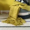Malagoon Plaid Jaune Moutarde 125x150 -Maisons Du Monde Boutique plaid jaune moutarde 125x150 1