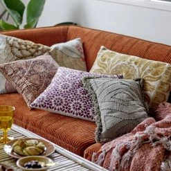 Bloomingville Plaid Jude Orange 170x130cm -Maisons Du Monde Boutique plaid jude orange 170x130cm 2