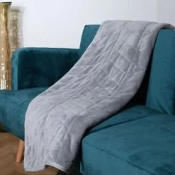 Sensei Maison Plaid Matelassé Carbone 150x180 Cm -Maisons Du Monde Boutique plaid matelasse gris perle 150x180 cm leman 1