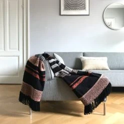 Malagoon Plaid Noir Multicolore 125x150