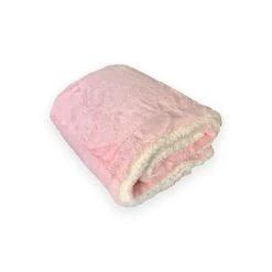 Le Comptoir De La Plage Plaid Polaire Doublé Imitation "Lapin" Rose 130x170cm -Maisons Du Monde Boutique plaid polaire double imitation lapin rose 130x170cm 1