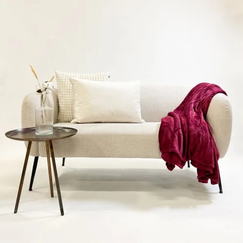 Dutch Decor Plaid Rouge Fleece 150x200 Cm Uni 5 Dutch Decor Plaid Rouge Fleece 150x200 Cm Uni – Image 3