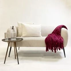 Dutch Decor Plaid Jaune Fleece 150x200 Cm Uni -Maisons Du Monde Boutique plaid rouge fleece 150x200 cm uni florijn 1